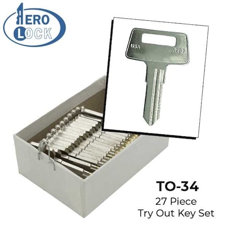 Aerolock Code Series 326K-400K - 27 Keys AER-TO34